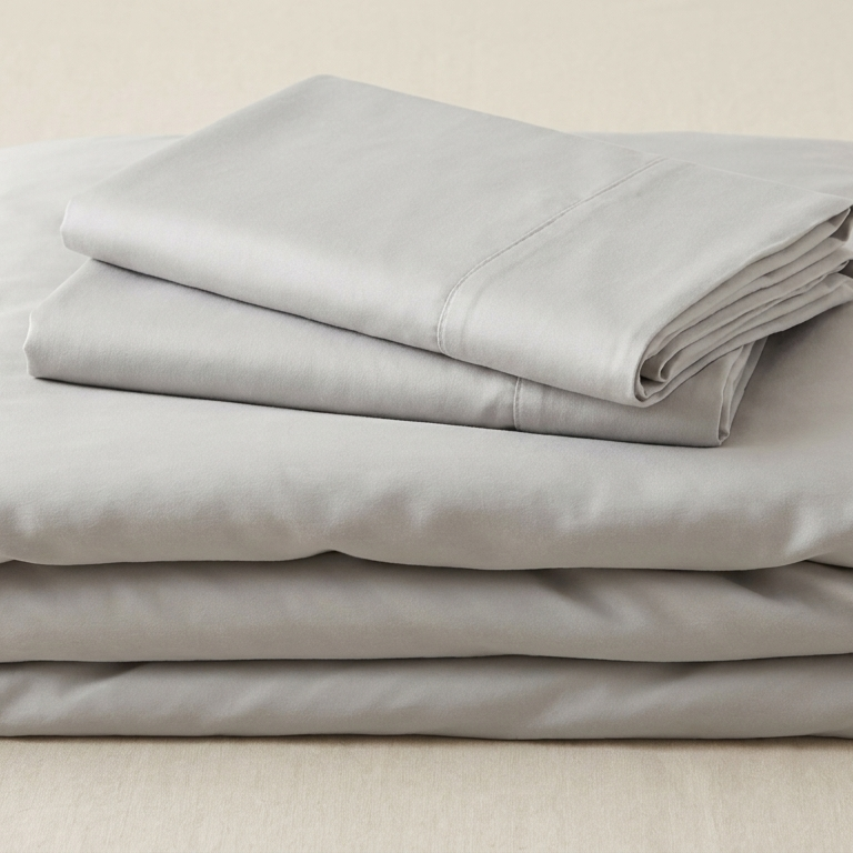 Parure de lit lyocell & bambou gris - StudioSoie
