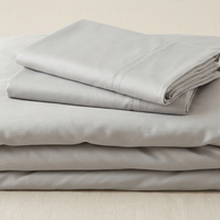 Parure de lit lyocell & bambou gris - StudioSoie