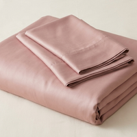 Parure de lit lyocell & bambou rose poudré - StudioSoie
