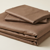 Parure de lit lyocell & bambou taupe - StudioSoie