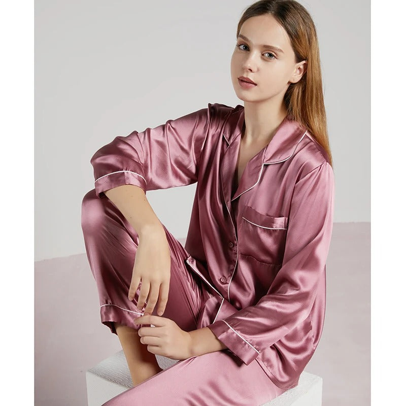 Pyjama für Frauen aus 100% Seide 19MM