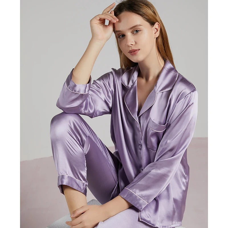 Pyjama für Frauen aus 100% Seide 19MM