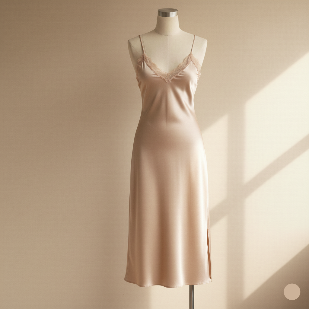 Chemise de nuit en Soie de Mûrier 100% Naturelle - StudioSoie