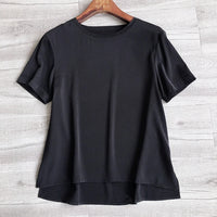 T-shirt en Soie-Coupe Large - StudioSoie