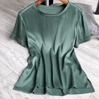 T-shirt en Soie-Coupe Large - StudioSoie