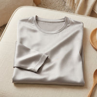 Tricou 100% Mătase de Dud - Mâneci Lungi