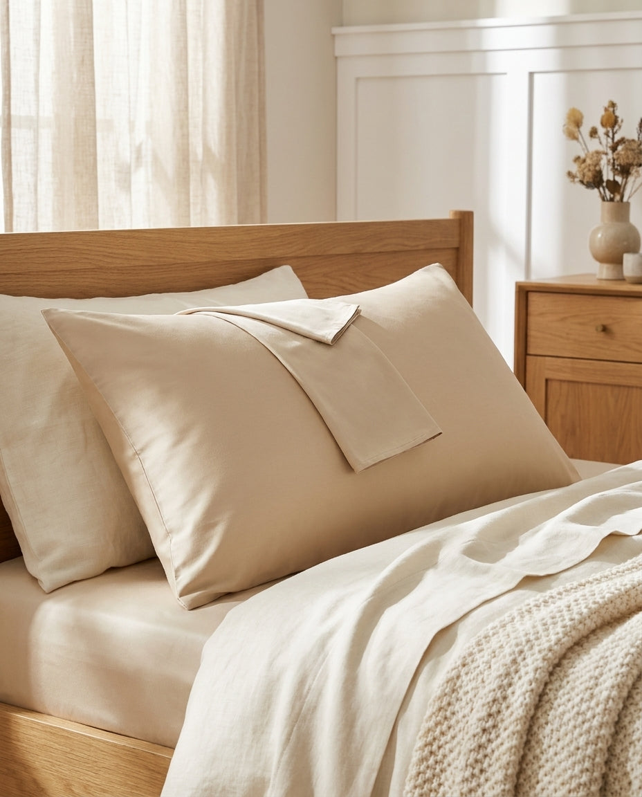 Taies d'Oreillers en Coton - 600TC - StudioSoie
