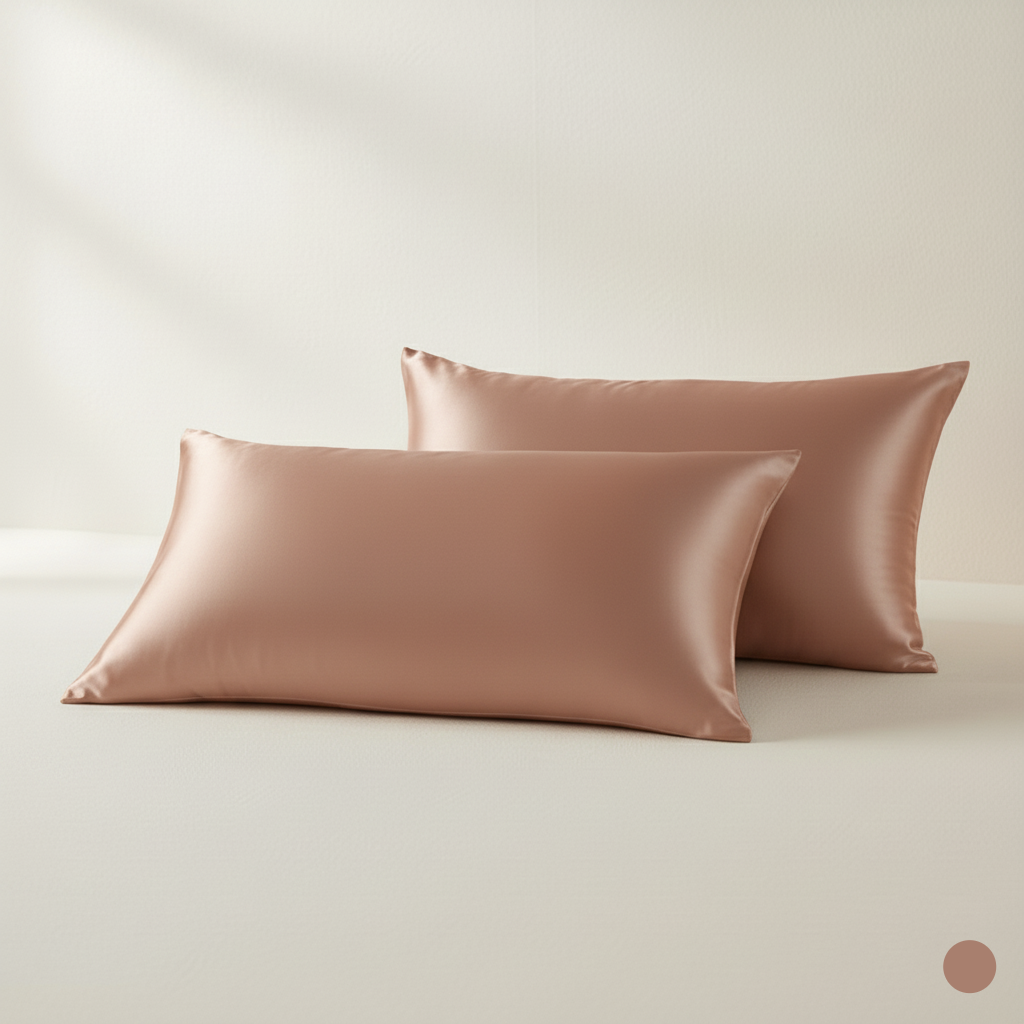 Lot de 2 Taies d'Oreiller en Satin - StudioSoie