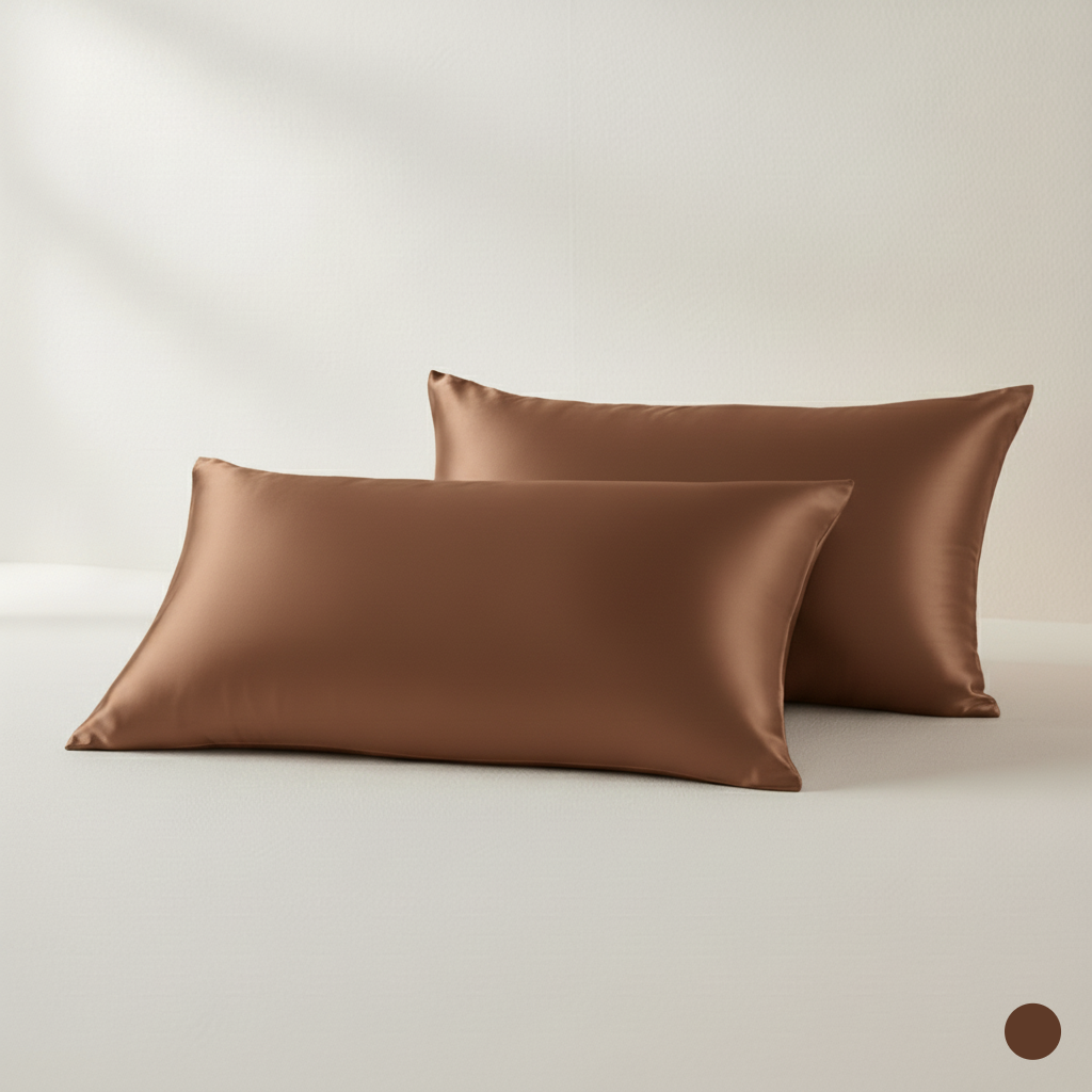 Lot de 2 Taies d'Oreiller en Satin - StudioSoie